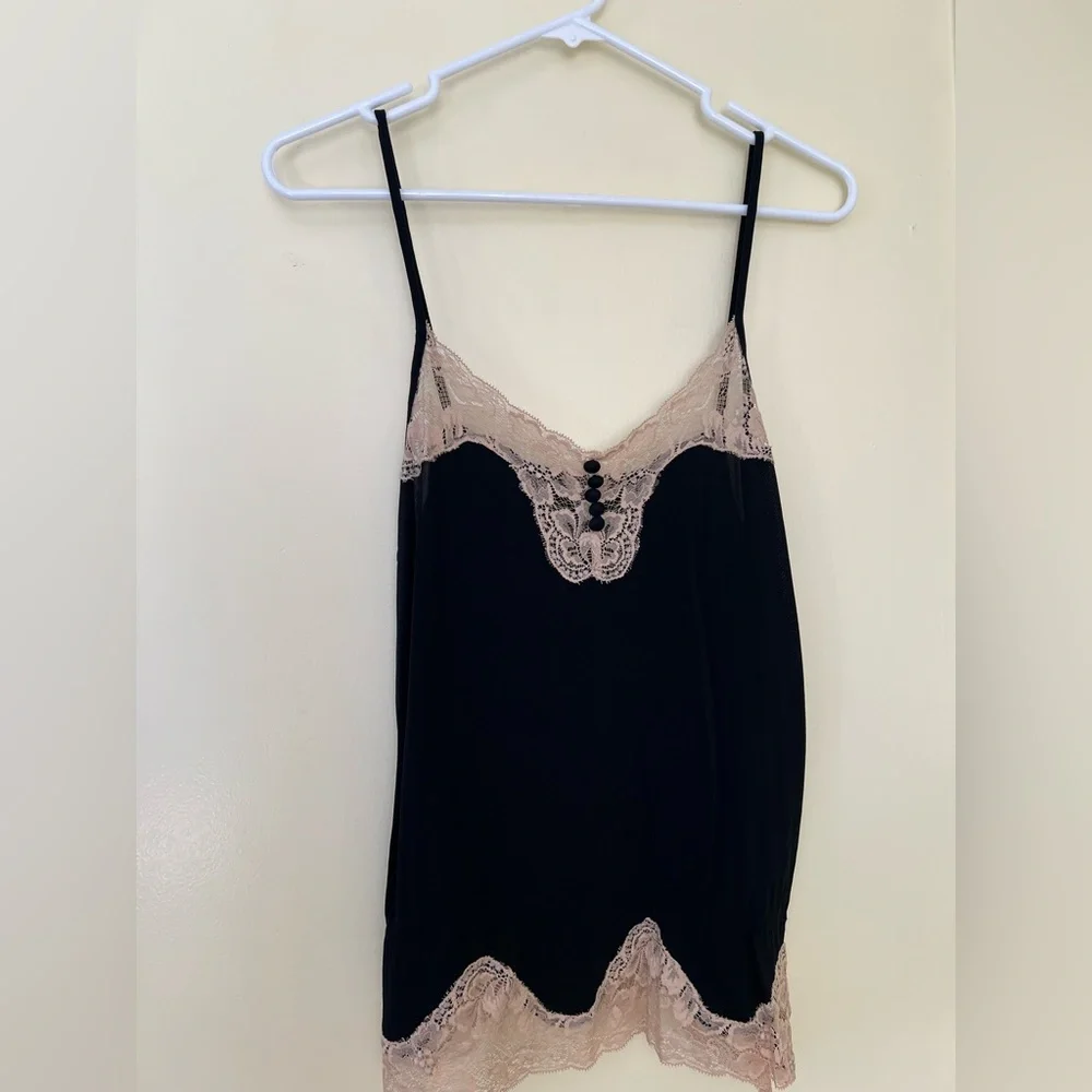 Banana Republic Black and Cream Cami - Picture 1 of 5